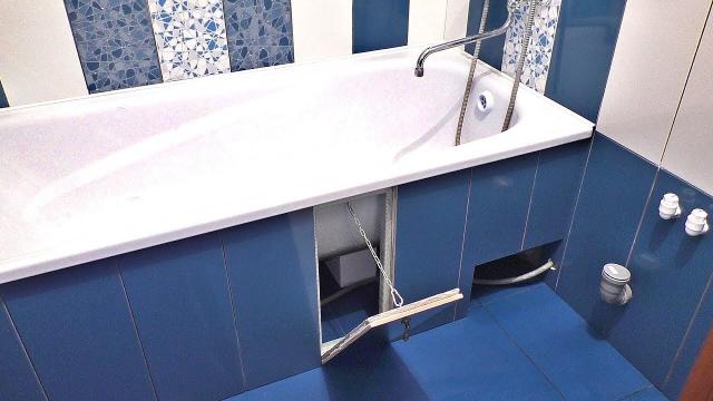Как сделать скрытый люк под плитку на магнитах за 200 рублей при монтаже экрана под ванну - LALAMASTER.RU